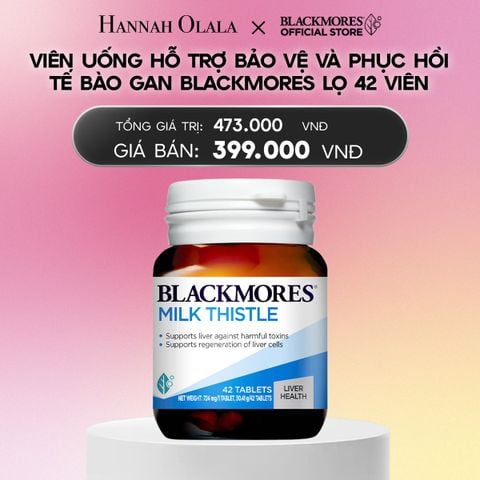  VIÊN UỐNG HỖ TRỢ BẢO VỆ VÀ PHỤC HỒI TẾ BÀO GAN BLACKMORES MILK THISTLE LỌ 42 VIÊN_A2078 