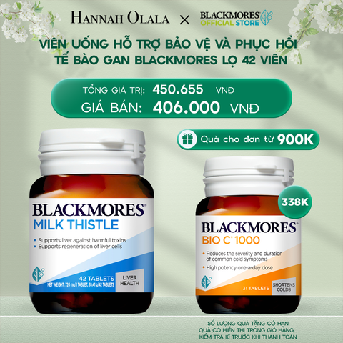  DEAL 8: VIÊN UỐNG HỖ TRỢ BẢO VỆ VÀ PHỤC HỒI TẾ BÀO GAN BLACKMORES MILK THISTLE LỌ 42 VIÊN 