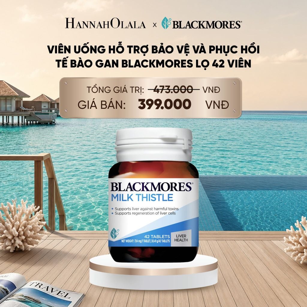  VIÊN UỐNG HỖ TRỢ BẢO VỆ VÀ PHỤC HỒI TẾ BÀO GAN BLACKMORES MILK THISTLE LỌ 42 VIÊN_ D1779 