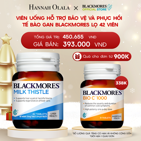  DEAL 8: VIÊN UỐNG HỖ TRỢ BẢO VỆ VÀ PHỤC HỒI TẾ BÀO GAN BLACKMORES MILK THISTLE LỌ 42 VIÊN 