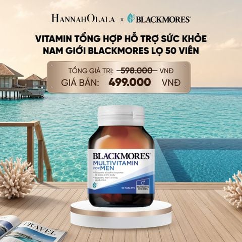  VITAMIN TỔNG HỢP HỖ TRỢ SỨC KHỎE NAM GIỚI BLACKMORES MULTIVITAMIN FOR MEN LỌ 50 VIÊN_ D425 