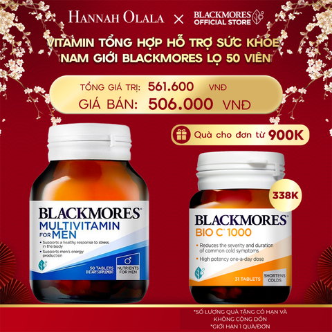  A1243_DEAL 4: VITAMIN TỔNG HỢP HỖ TRỢ SỨC KHỎE NAM GIỚI BLACKMORES MULTIVITAMIN FOR MEN LỌ 50 VIÊN 