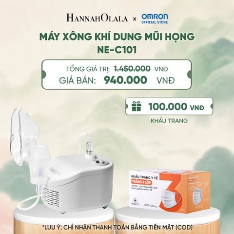  MÁY XÔNG KHÍ DUNG MŨI HỌNG OMRON NE-C101 - DEAL 7 - A1032 