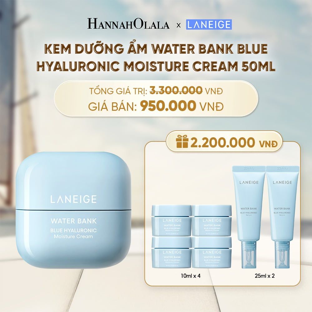  KEM DƯỠNG ẨM WATER BANK BLUE HYALURONIC MOISTURE CREAM 50ML - D336 