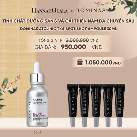  TINH CHẤT DƯỠNG SÁNG VÀ CẢI THIỆN NÁM DA CHUYÊN SÂU DOMINAS ATCLINIC TXA SPOT SHOT AMPOULE 30ML - A522 