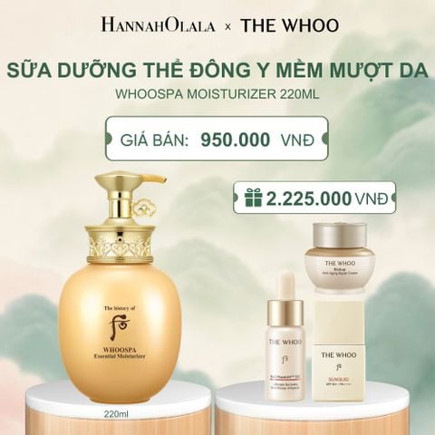 SỮA DƯỠNG THỂ ĐÔNG Y MỀM MƯỢT DA THE HISTORY OF WHOO WHOOSPA MOISTURIZER 220ML - A305 