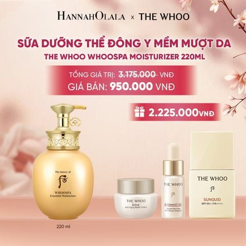  SỮA DƯỠNG THỂ ĐÔNG Y MỀM MƯỢT DA THE HISTORY OF WHOO WHOOSPA MOISTURIZER 220ML - A751 