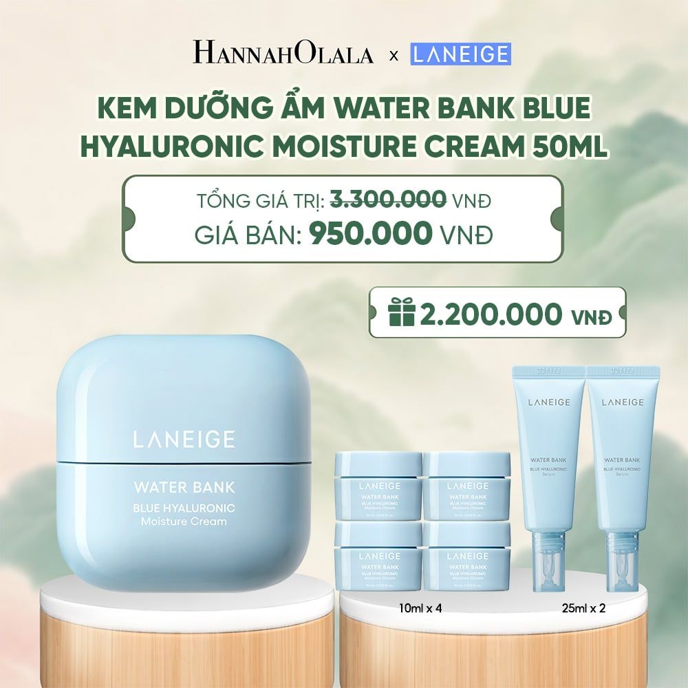  KEM DƯỠNG ẨM WATER BANK BLUE HYALURONIC MOISTURE CREAM 50ML - A1640 