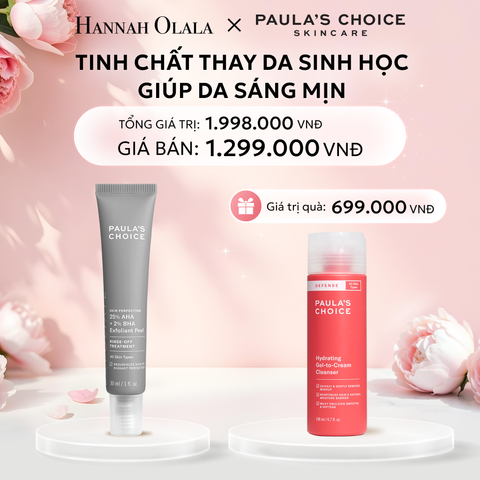  E931: DEAL 6: TINH CHẤT THAY DA SINH HỌC GIÚP DA SÁNG MỊN SKIN PERFECTING 25% AHA + 2% BHA EXFOLIANT PEEL 30ML 