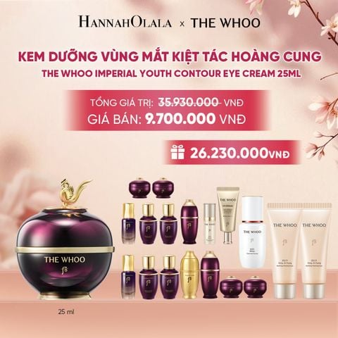  BỘ KEM DƯỠNG VÙNG MẮT KIỆT TÁC HOÀNG CUNG THE WHOO IMPERIAL YOUTH CONTOUR EYE CREAM 25ML SPECIAL SET - A2357 