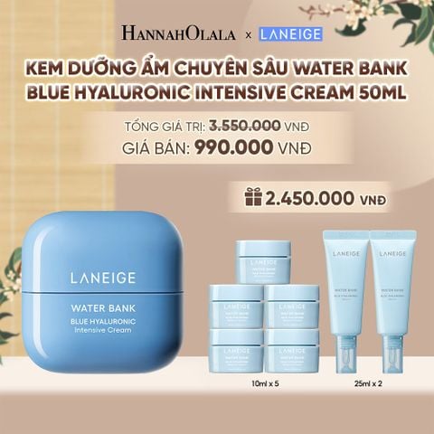  KEM DƯỠNG ẨM WATER BANK BLUE HYALURONIC INTENSIVE CREAM 50ML - A557 