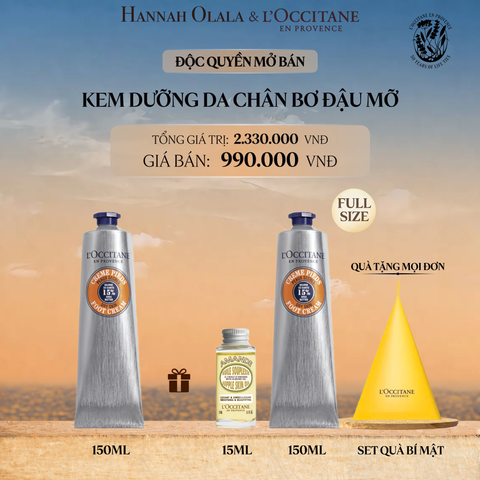  [MUA 1 TẶNG 1] KEM DƯỠNG DA CHÂN BƠ ĐẬU MỠ L'OCCITANE 150ML 