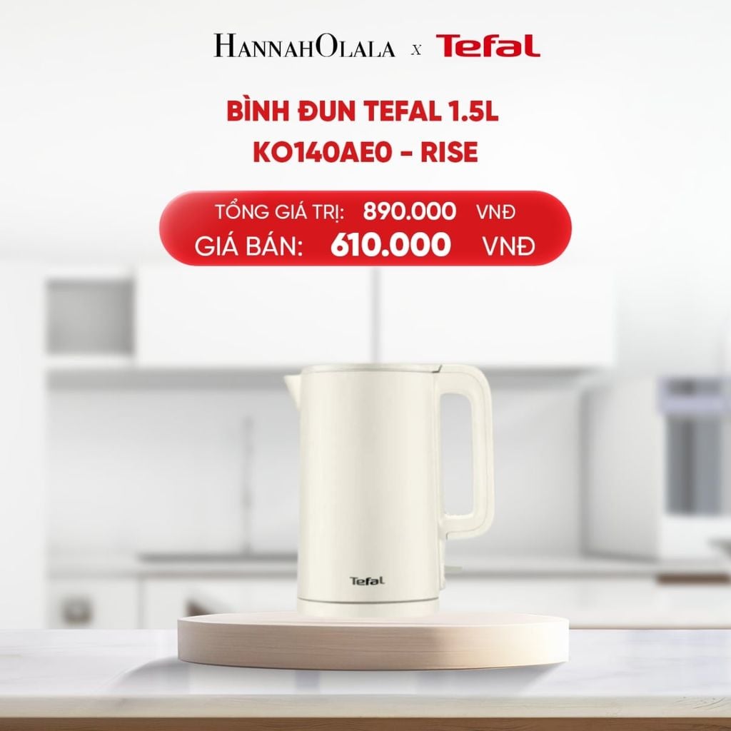  B224_DEAL 20.1: BÌNH ĐUN TEFAL 1.5L KO140AE0 - RISE 