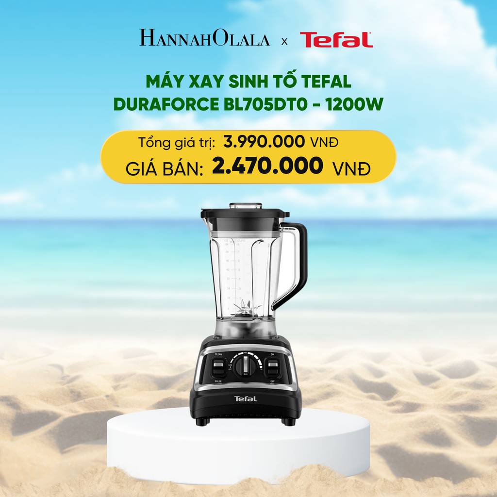  DEAL 9: MÁY XAY SINH TỐ TEFAL DURAFORCE BL705DT0 - 1200W 