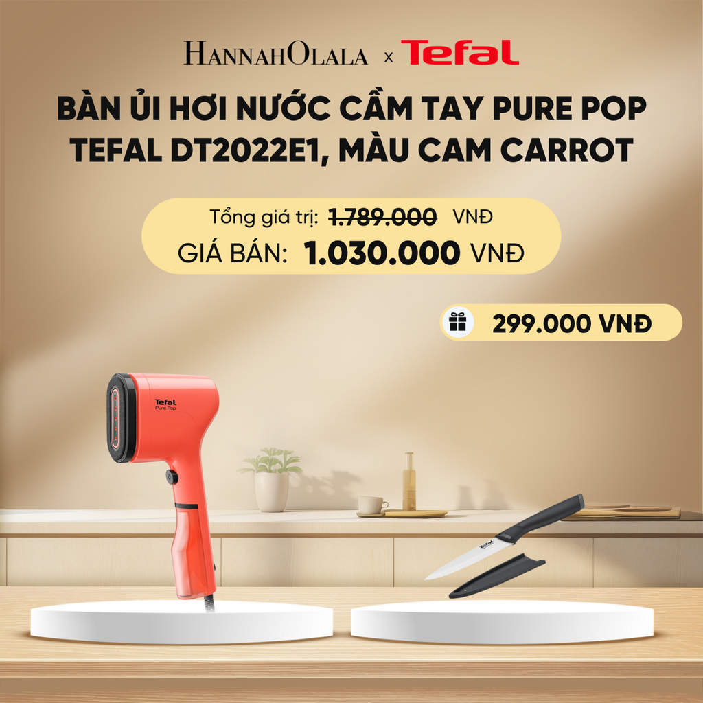  DEAL 4: BÀN ỦI HƠI NƯỚC CẦM TAY PURE POP TEFAL DT2020E1 