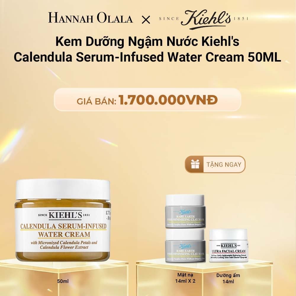  DEAL 15: KEM DƯỠNG NGẬM NƯỚC KIEHL'S CALENDULA SERUM-INFUSED WATER CREAM 50ML 