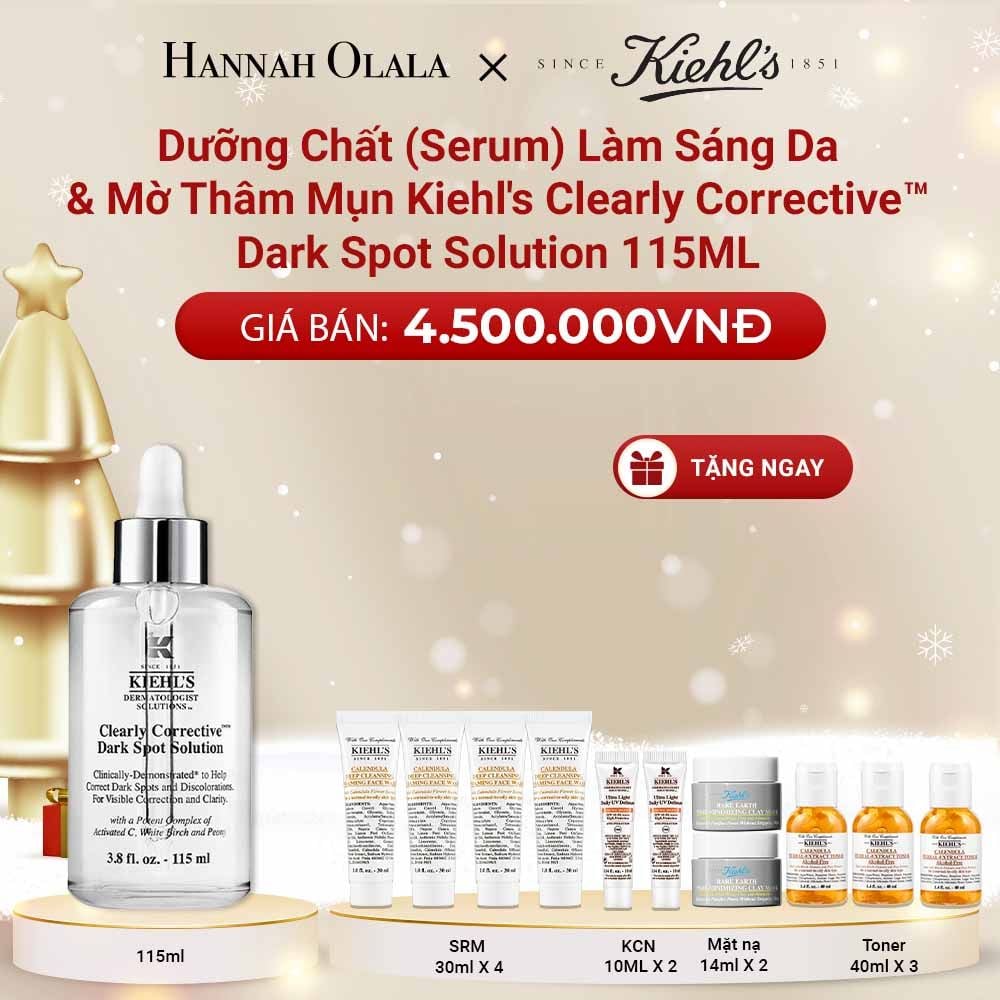  DEAL 2: DƯỠNG CHẤT (SERUM) VITAMIN C GIÚP DA TRÔNG CĂNG BÓNG SAU 7 NGÀY KIEHL'S CLEARLY CORRECTIVE™ DARK SPOT SOLUTION 115ML 