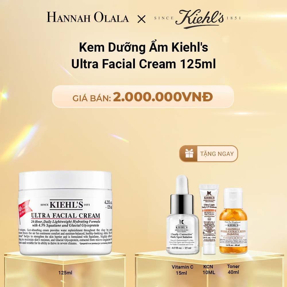  DEAL 9: KEM DƯỠNG ẨM SÂU 72H & PHỤC HỒI NHANH KIEHL'S ULTRA FACIAL CREAM 125ML 
