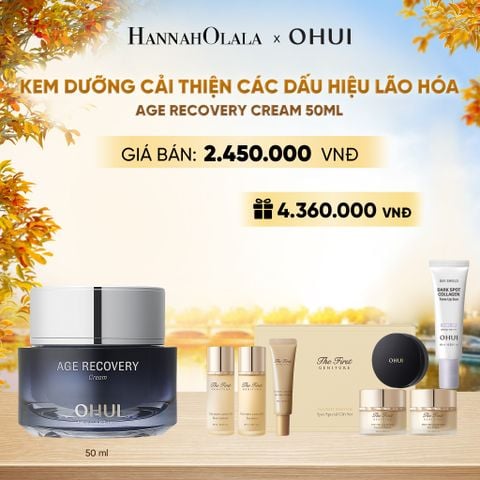  KEM DƯỠNG CẢI THIỆN CÁC DẤU HIỆU LÃO HÓA OHUI AGE RECOVERY CREAM 50ML - E2174 