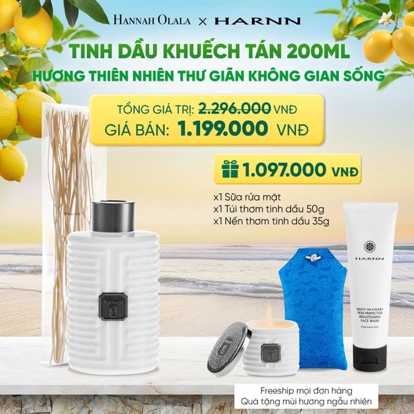  TINH DẦU KHUẾCH TÁN 200ML HƯƠNG THIÊN NHIÊN THƯ GIÃN KHÔNG GIAN SỐNG 