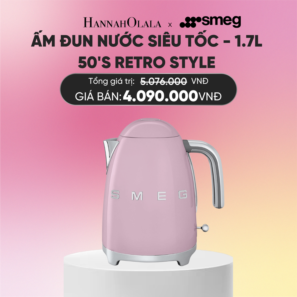  ẤM ĐUN NƯỚC SIÊU TỐC KLF03 1.7L SMEG 50'S RETRO STYLE 