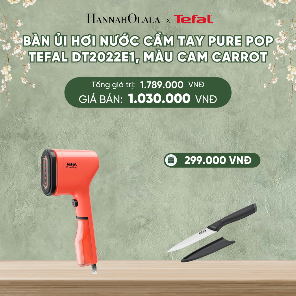  DEAL 4: BÀN ỦI HƠI NƯỚC CẦM TAY PURE POP TEFAL DT2020E1 