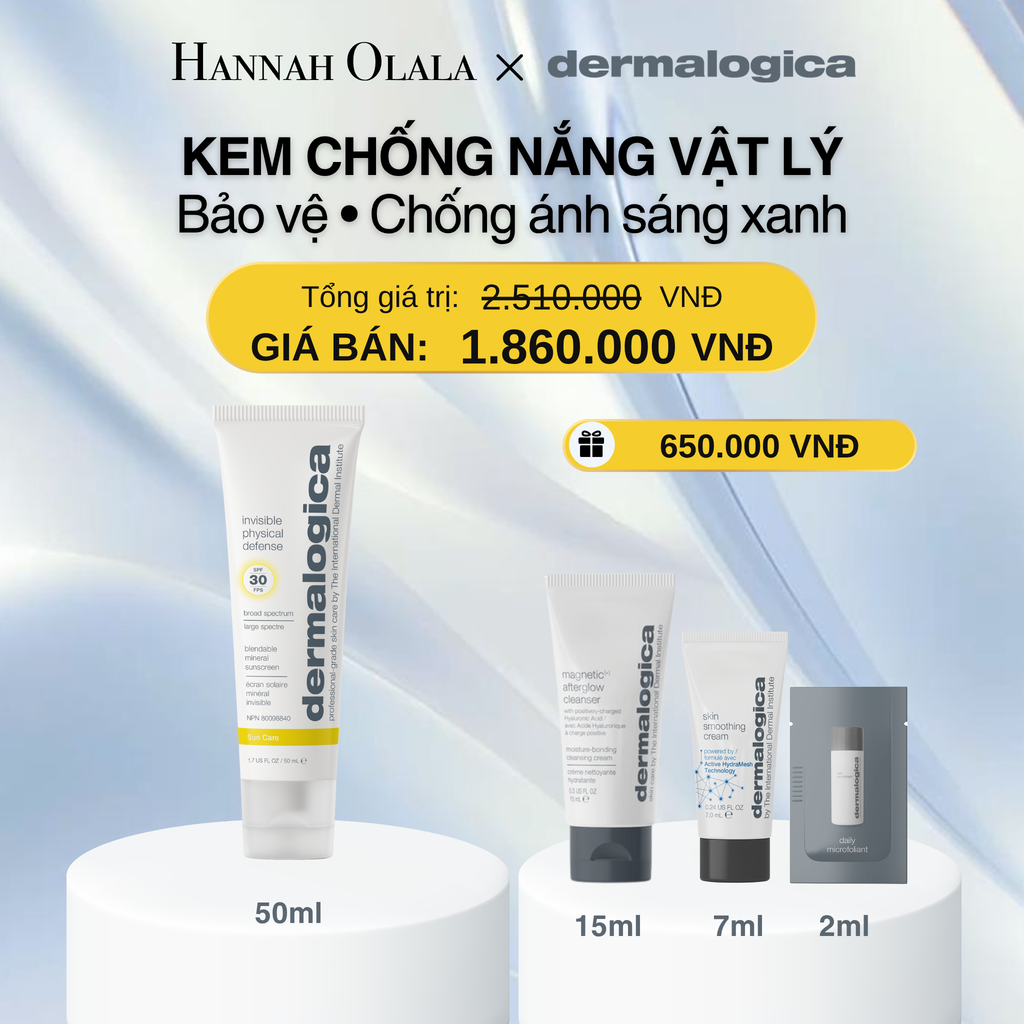  KEM CHỐNG NẮNG VẬT LÝ + CHỐNG ÁNH SÁNG XANH INVISIBLE PHYSICAL DEFENSE SPF30 - 50ML - DEAL 9 