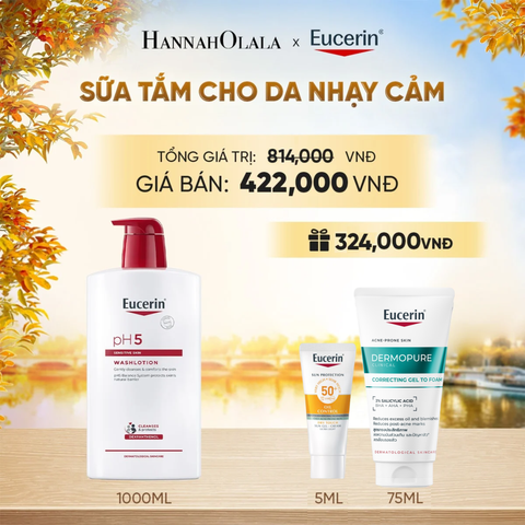  SỮA TẮM CHO DA NHẠY CẢM EUCERIN PH5 WASHLOTION 1000ML - E910 