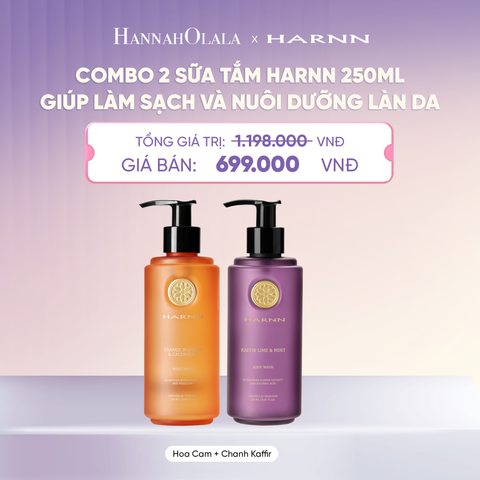  COMBO 2 SỮA TẮM HARNN 250ML GIÚP LÀM SẠCH VÀ NUÔI DƯỠNG LÀN DA - A4053 