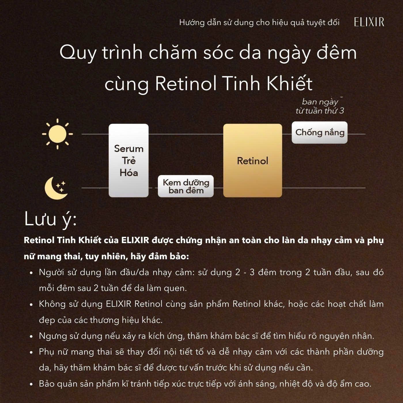  A50_DEAL 5: KEM DƯỠNG DA CẢI THIỆN NẾP NHĂN SÂU VÙNG MẮT - MÔI - MẶT ELIXIR RETINOL POWER WRINKLE SMOOTHING CREAM 22G ( PHIÊN BẢN CẢI TIẾN MỚI) 