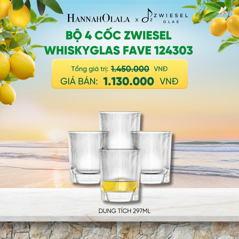  BỘ 4 CỐC ZWIESEL WHISKYGLAS - A2162 