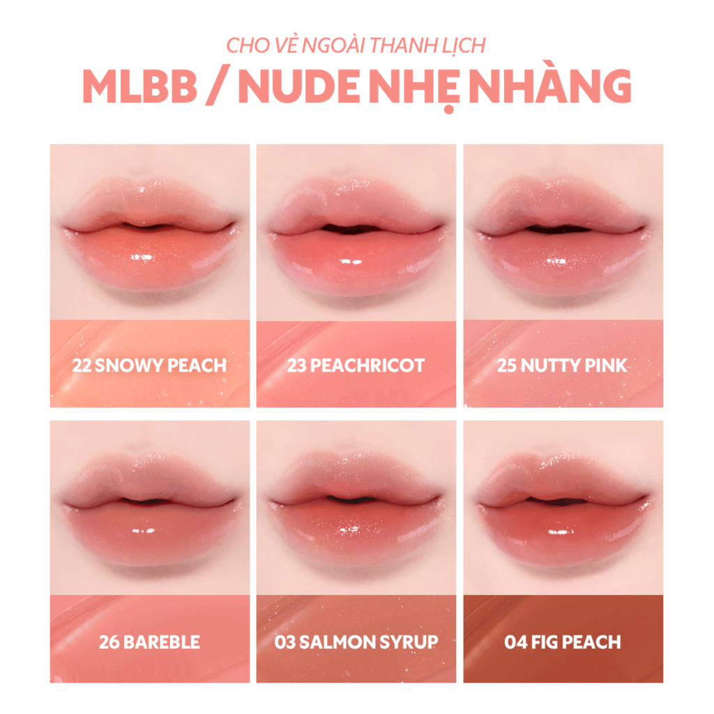  DEAL 5 - SON TINT TIRTIR CĂNG BÓNG BỀN MÀU WATERISM GLOW TINT 4G 