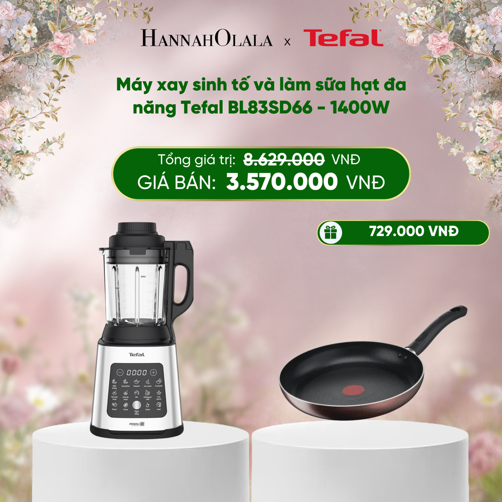  E300_DEAL 9: MÁY XAY SINH TỐ VÀ LÀM SỮA HẠT ĐA NĂNG TEFAL BL83SD66 - 1400W 