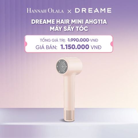  DREAME HAIR MINI AHG11A MÁY SẤY TÓC ION ÂM SIÊU NHỎ GỌN 270G ĐỘNG CƠ TỐC ĐỘ CAO - BH 24 THÁNG - H021 
