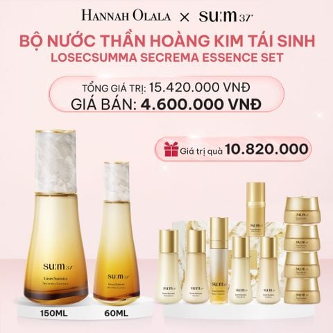  E224_DEAL 26: BỘ NƯỚC THẦN HOÀNG KIM TÁI SINH SU:M37 LOSECSUMMA SECREMA ESSENCE SET 