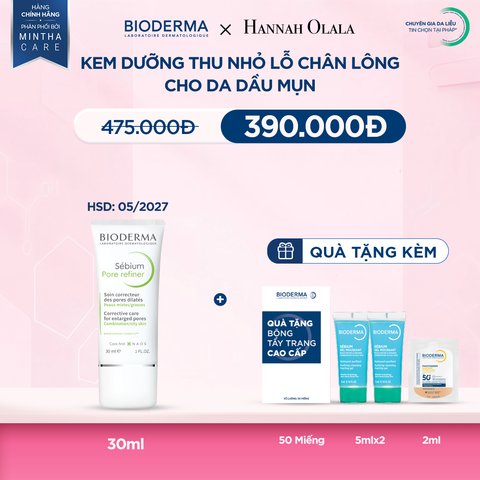  DEAL 9: KEM DƯỠNG THU NHỎ LỖ CHÂN LÔNG CHO DA DẦU MỤN 
