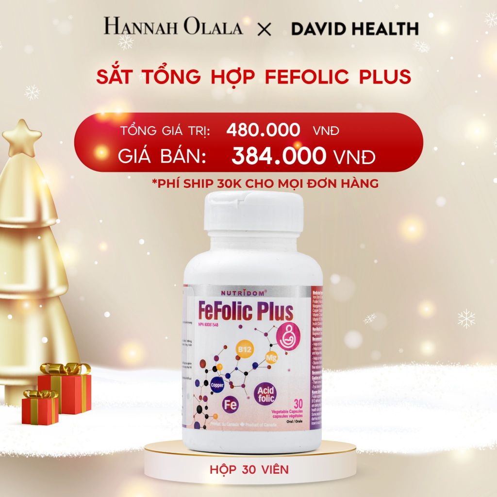  DEAL 6: SẮT TỔNG HỢP FEFOLIC PLUS (30 VIÊN) 