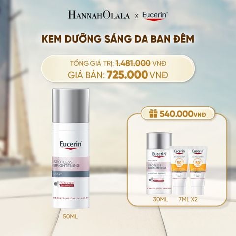 KEM DƯỠNG HỖ TRỢ SÁNG DA BAN ĐÊM EUCERIN SPOTLESS BRIGHTENING NIGHT CREAM 50ML 