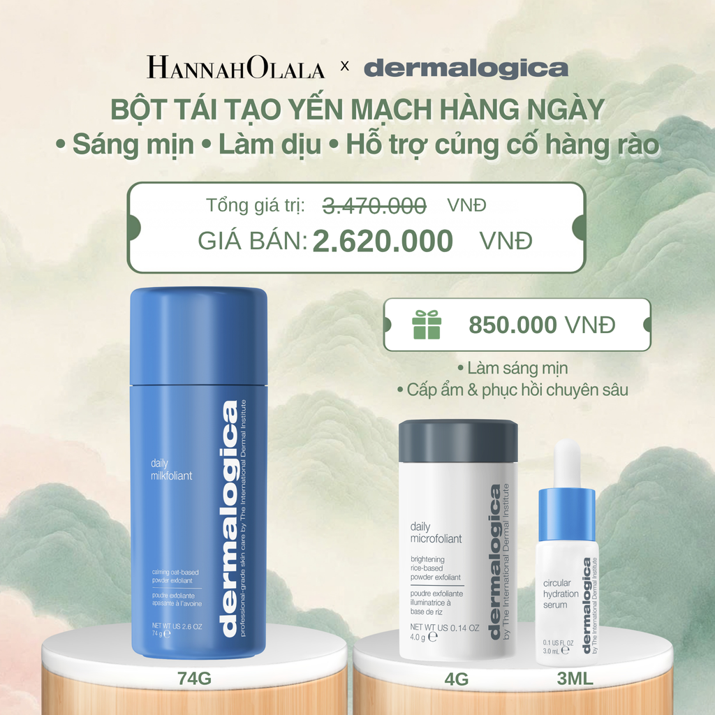  TẨY DA CHẾT BỘT CÁM GẠO SÁNG MỊN & LÀM DỊU DAILY MILKFOLIANT 74G - DEAL 9 - A1822 