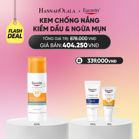  FD9: KEM CHỐNG NẮNG GIÚP HỖ TRỢ GIẢM BÓNG NHỜN EUCERIN SUN DRY TOUCH OIL CONTROL FACE SPF50+ 50ML_A1581 