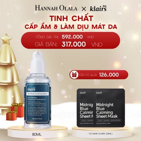  DEAL 7: DEAR, KLAIRS TINH CHẤT DƯỠNG ẨM RICH MOIST SOOTHING SERUM 80ML 