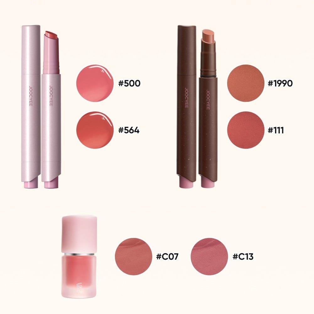  SON BÓNG BẤM + SON LÌ BẤM + KEM MÁ HỒNG VÀ SON_ D1391 