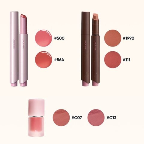  SON BÓNG BẤM + SON LÌ BẤM + KEM MÁ HỒNG VÀ SON_ D1391 