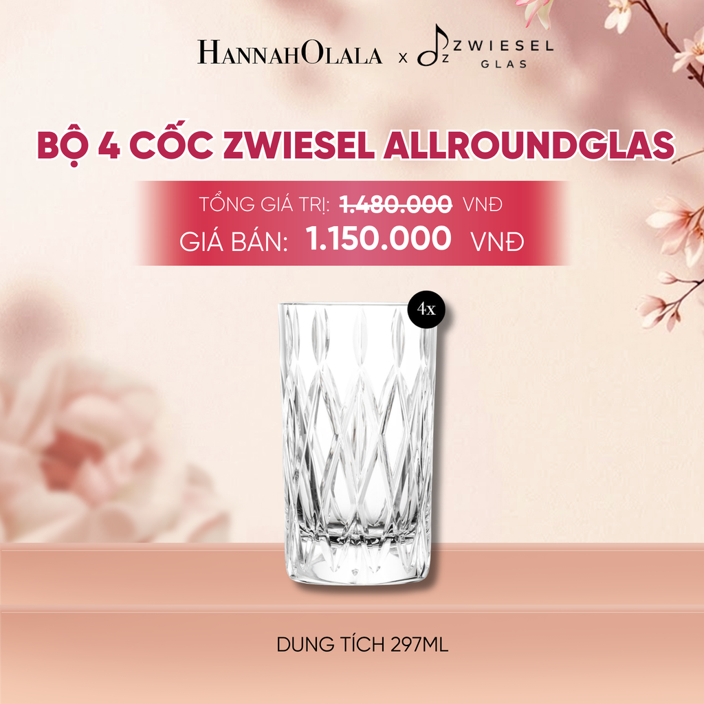  BỘ 4 CỐC ZWIESEL ALLROUNDGLAS - A827 
