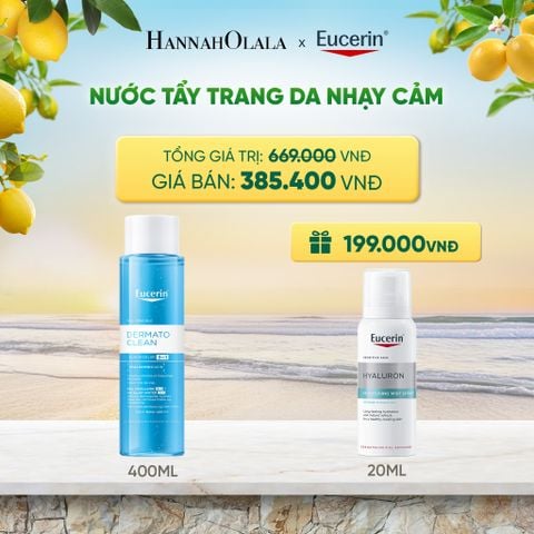  NƯỚC TẨY TRANG DỊU NHẸ CHO DA NHẠY CẢM EUCERIN DERMATO CLEAN MICELLAR 3IN1 400ML DEAL 9: 