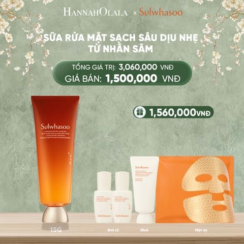  DEAL 7: SỮA RỬA MẶT SẠCH SÂU DỊU NHẸ TỪ NHÂN SÂM 150G (MỚI) 