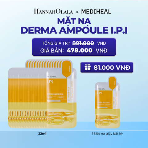  MEDIHEAL MẶT NẠ DERMA AMPOULE MASK 26ML (COMBO 10 MIẾNG) BẤT KỲ 