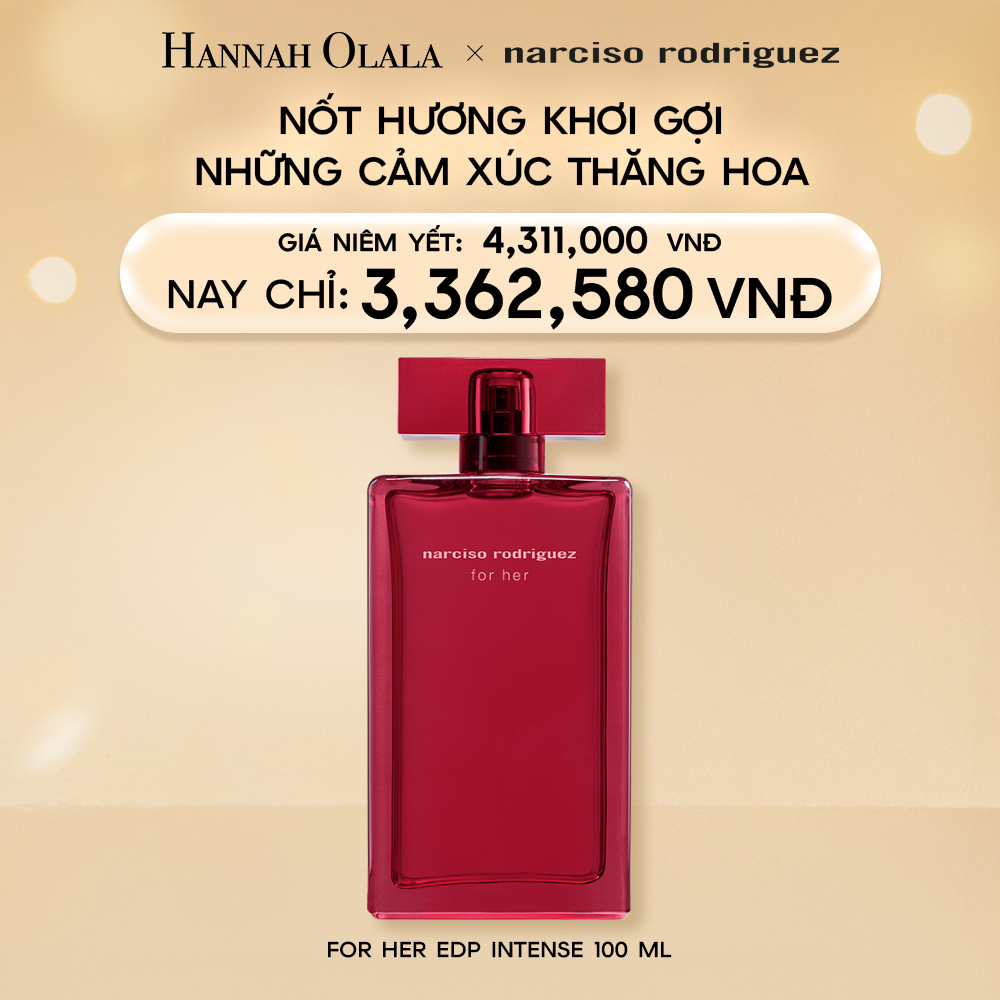  E18_DEAL 10.1: NƯỚC HOA NỮ NARCISO RODRIGUEZ FOR HER EAU DE PARFUM INTENSE 100ML 