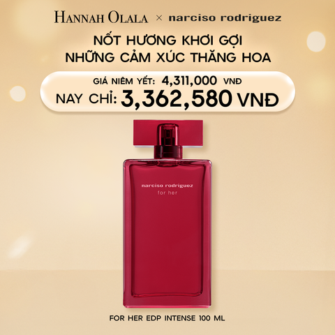 DEAL 10.1: NƯỚC HOA NỮ NARCISO RODRIGUEZ FOR HER EAU DE PARFUM INTENSE 100ML 