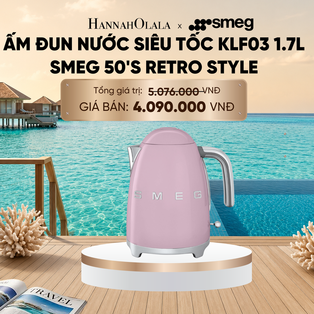  ẤM ĐUN NƯỚC SIÊU TỐC KLF03 1.7L SMEG 50'S RETRO STYLE_ D1075 